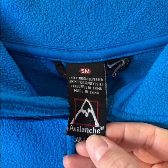 Avalanche Vibrant Blue Fleece Jacket - Picture 3 of 3